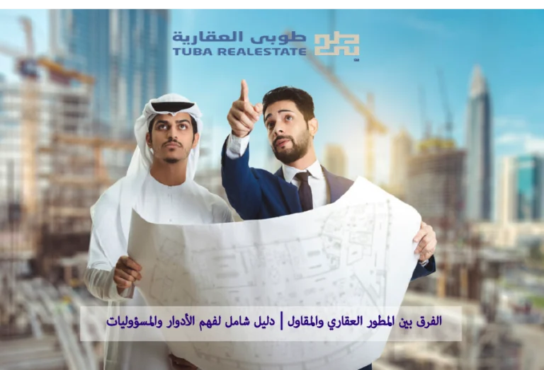 الفرق بين المطور العقاري والمقاول